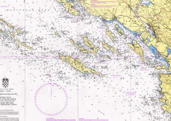 Seekarten der Adria - Kroatien