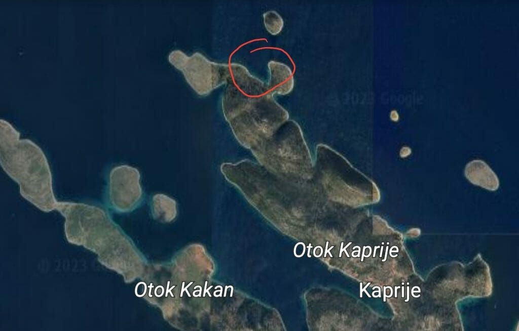 Schöne Badebucht auf Kaprije