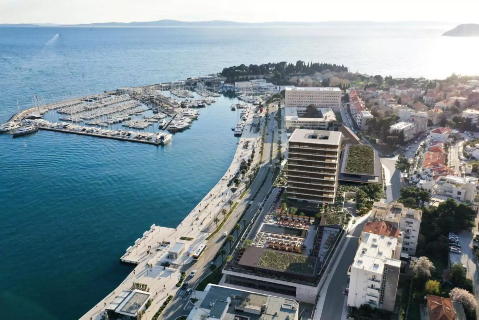 Neues Luxus-Hotel am Hafen von Split
